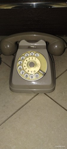 Telefono disco vintage - telefono, a
