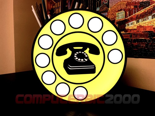 Lampada led insegna telefono - lampada,