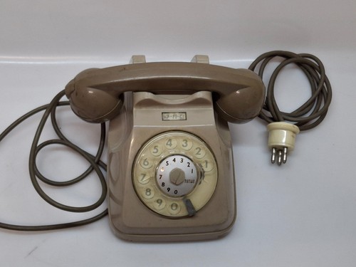 Telefono fisso vintage grigio - telefono,