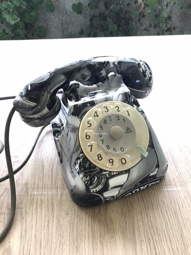 Telefono vintage disco - telefono, anni