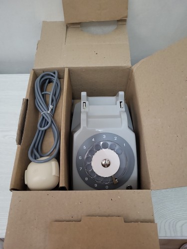 Telefono disco nuovo - telefono, scatola