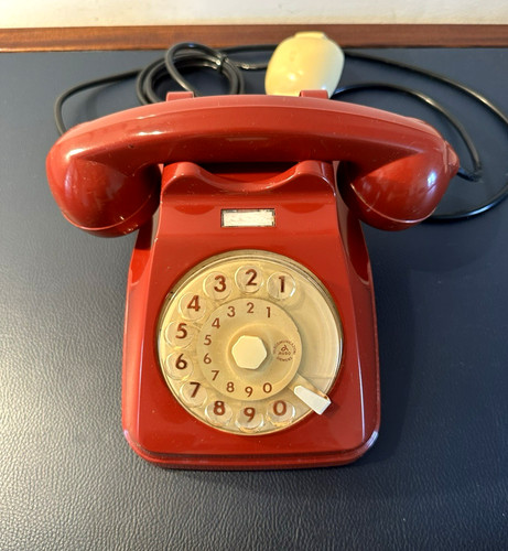 Telefono vintage rosso sip - telefono,