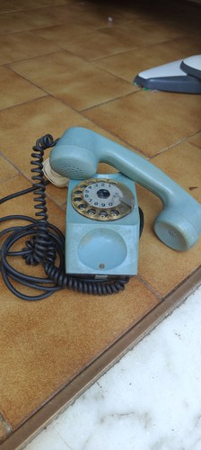 Telefono fisso vintage disco - telefono,