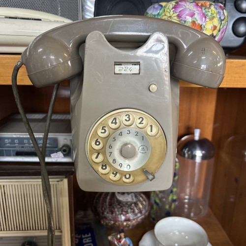 Telefono disco fisso vintage - telefono, a