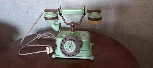 Telefono fisso vintage disco - telefono,